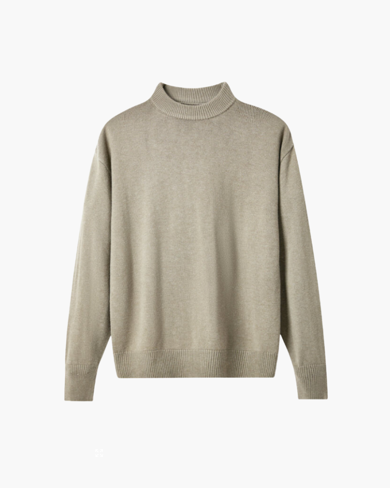 100% Fine Wool Roll Neck Sweater
