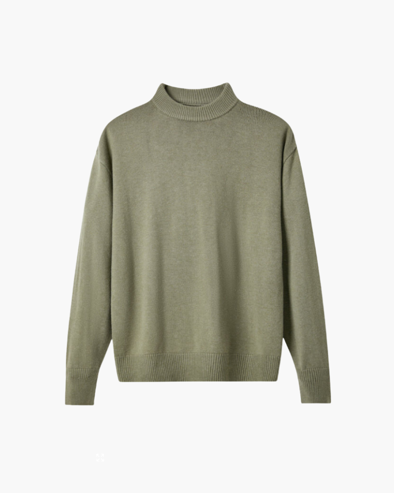 100% Fine Wool Roll Neck Sweater