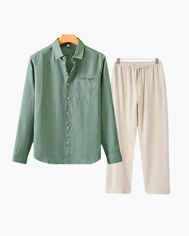 Linen Ensemble of Elegance (Longsleeve)
