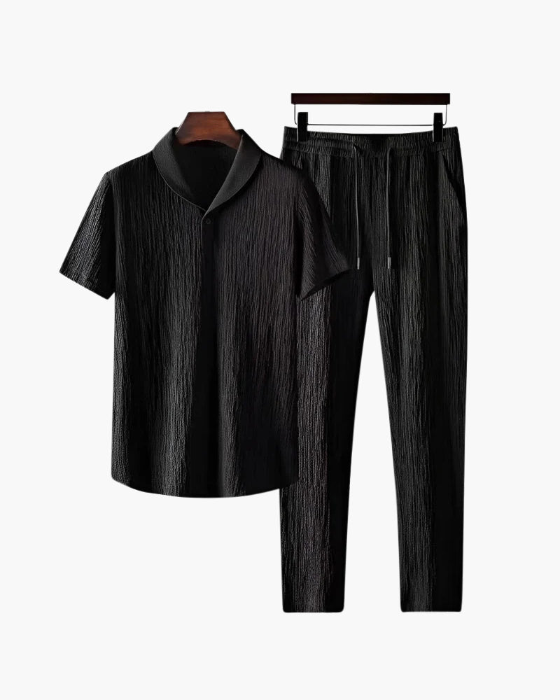 Cotton Polo and Trouser Ensemble
