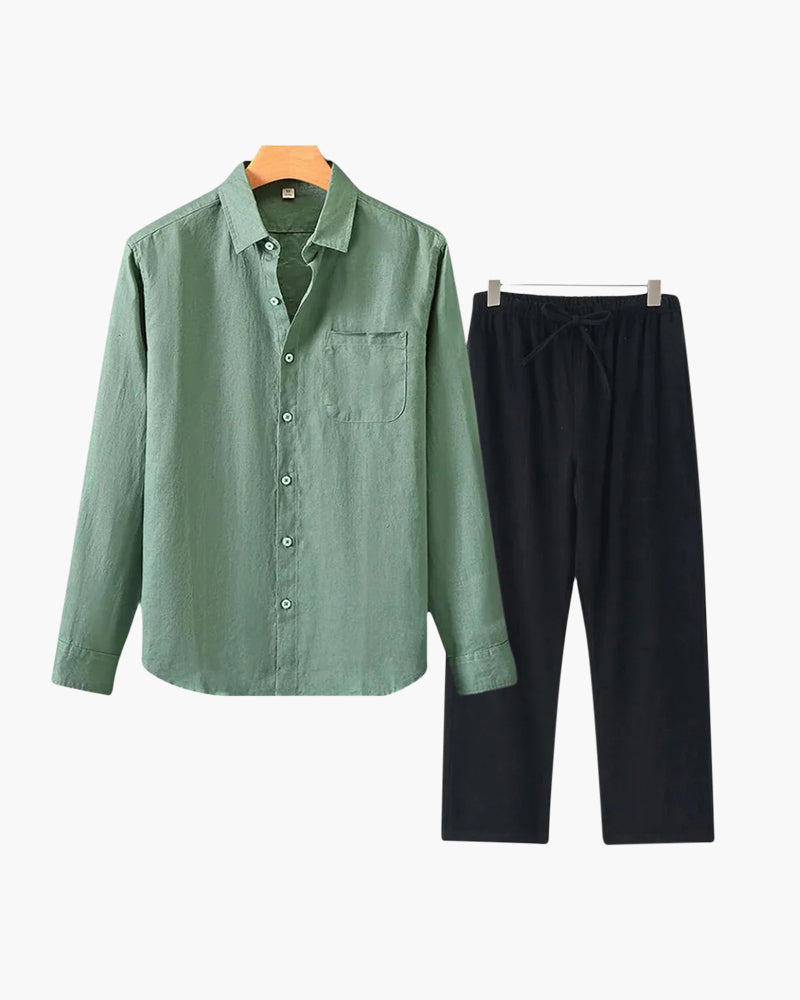 Linen Ensemble of Elegance (Longsleeve)