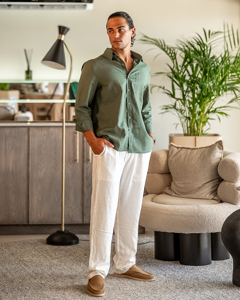 Linen Ensemble of Elegance (Longsleeve)