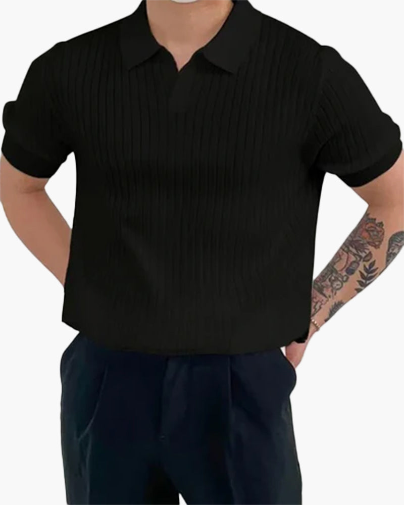 Florence - Textured Cotton Polo