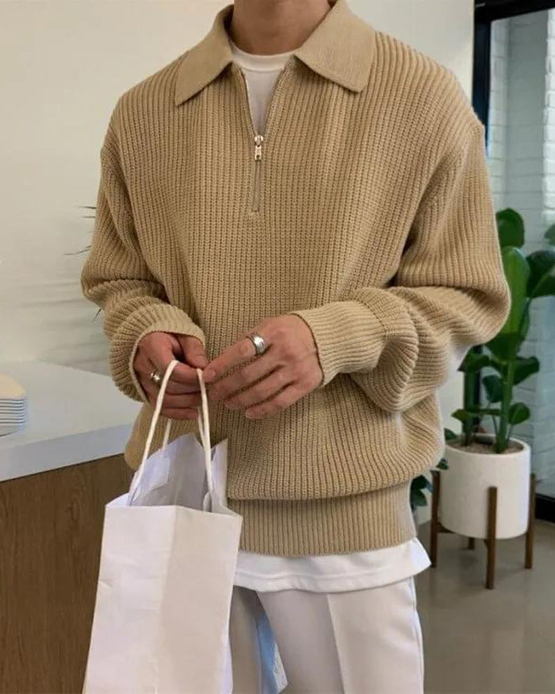 Cesare Quarter Zip Pullover