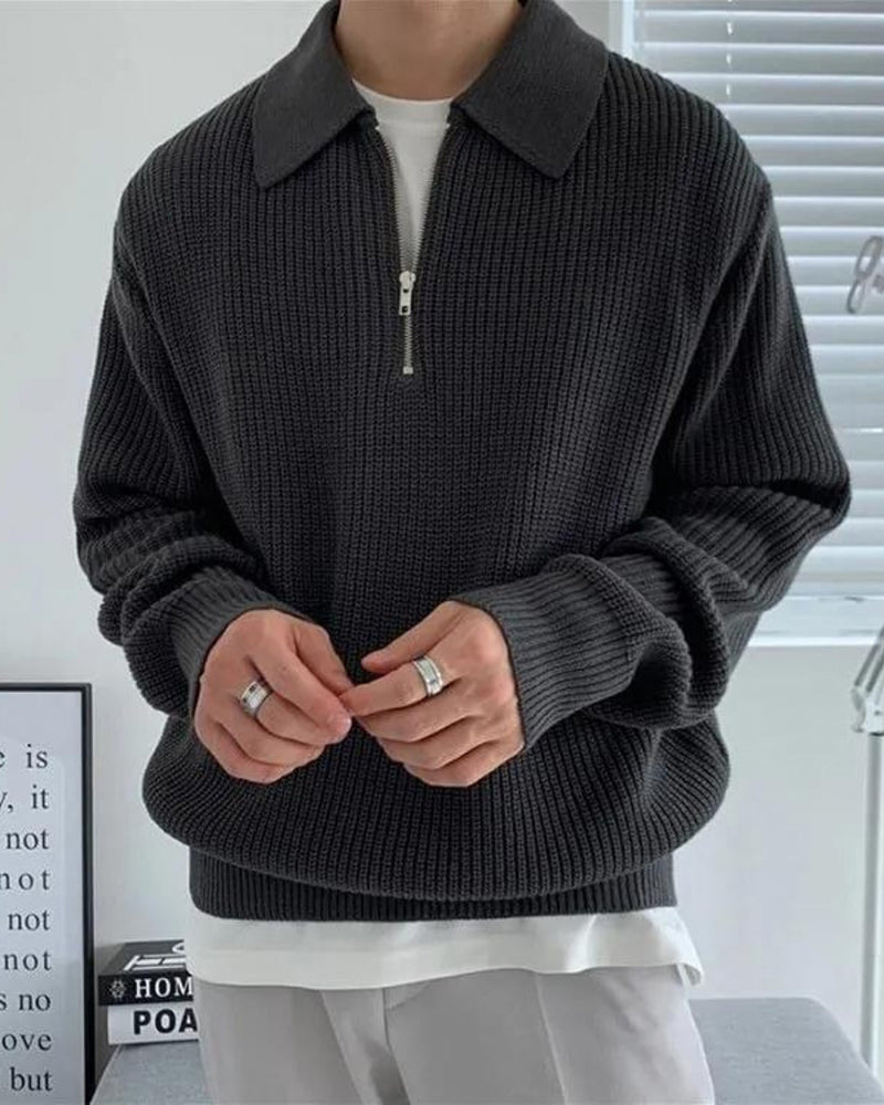 Cesare Quarter Zip Pullover