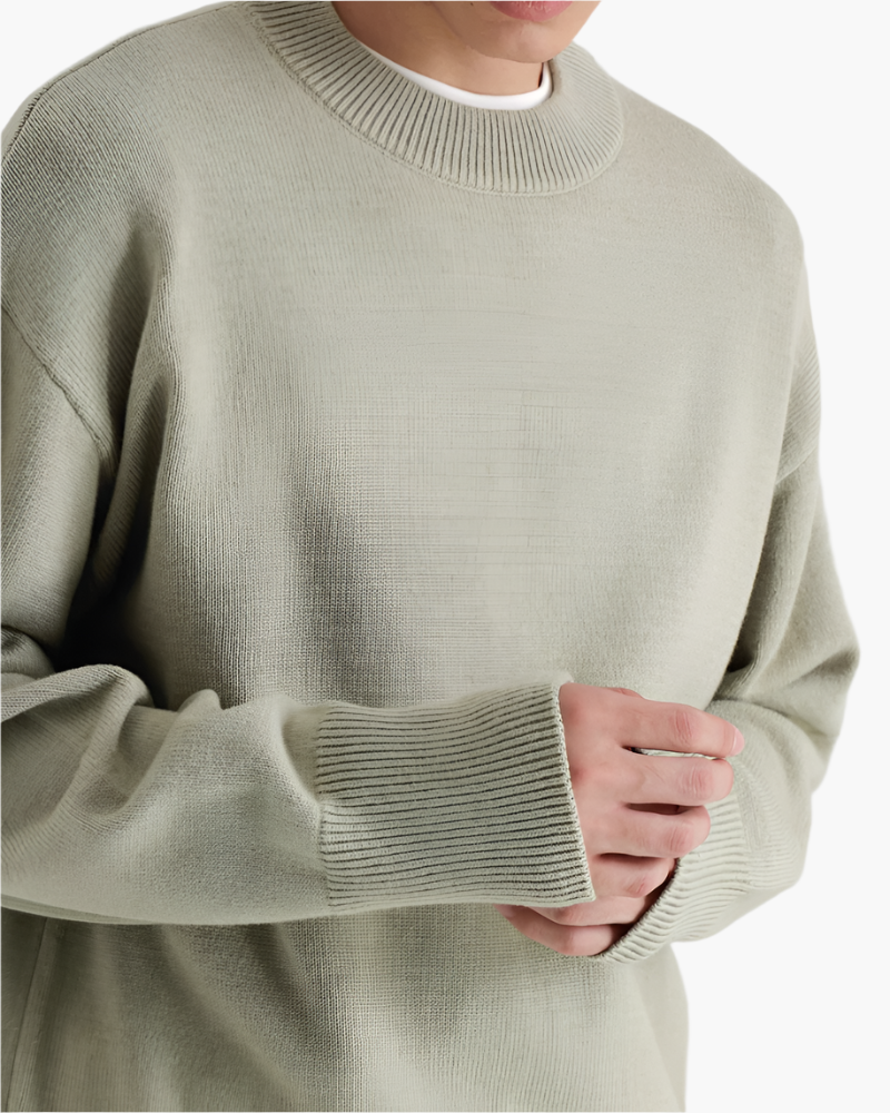 100% Fine Wool Roll Neck Sweater