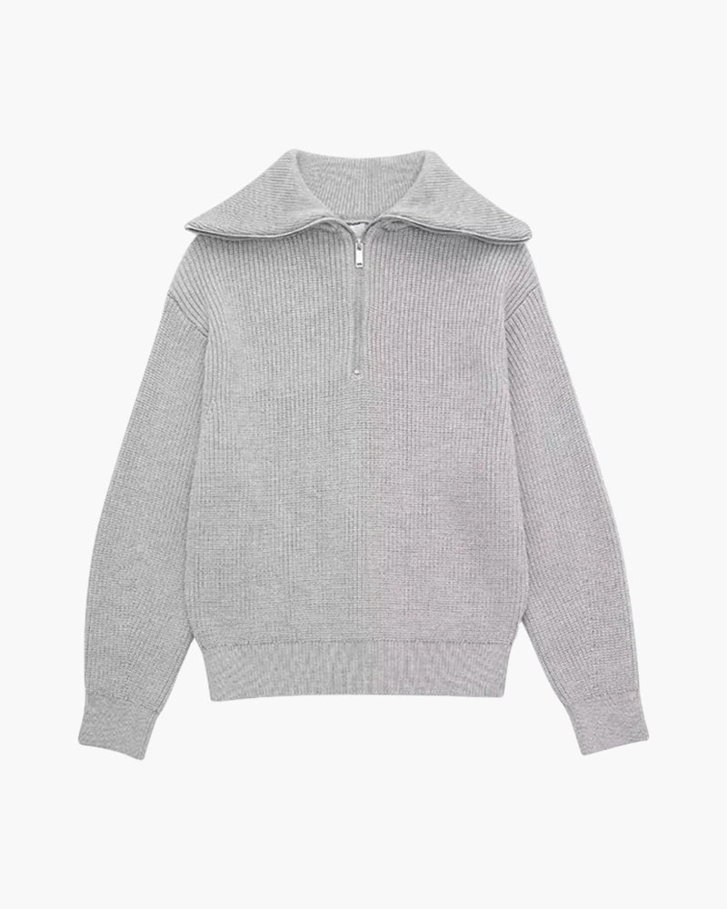 Nautical Stripe Zip-Up Jumper