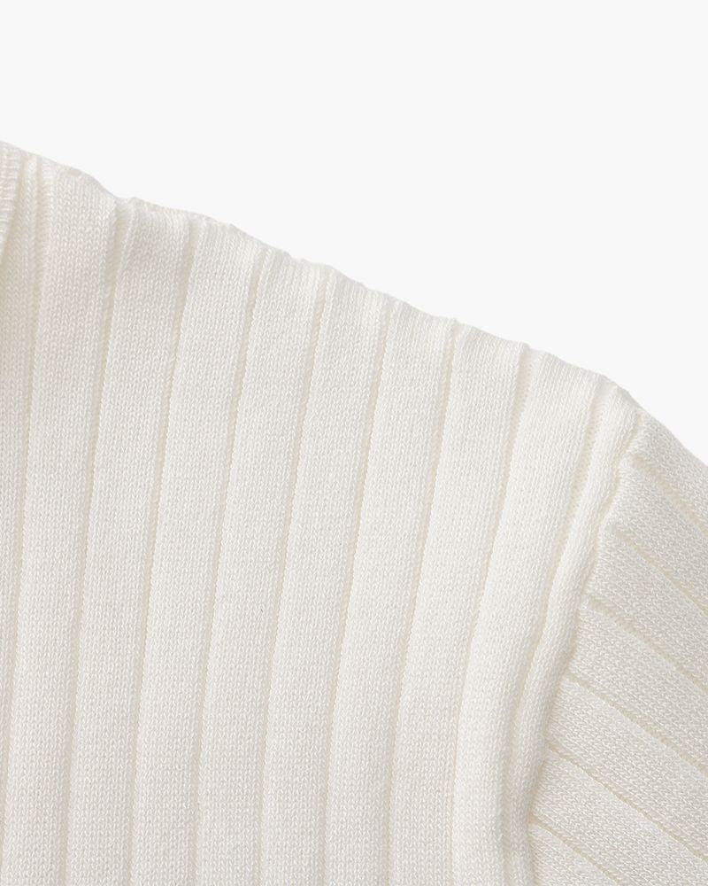 Luxury Ribbed Polo