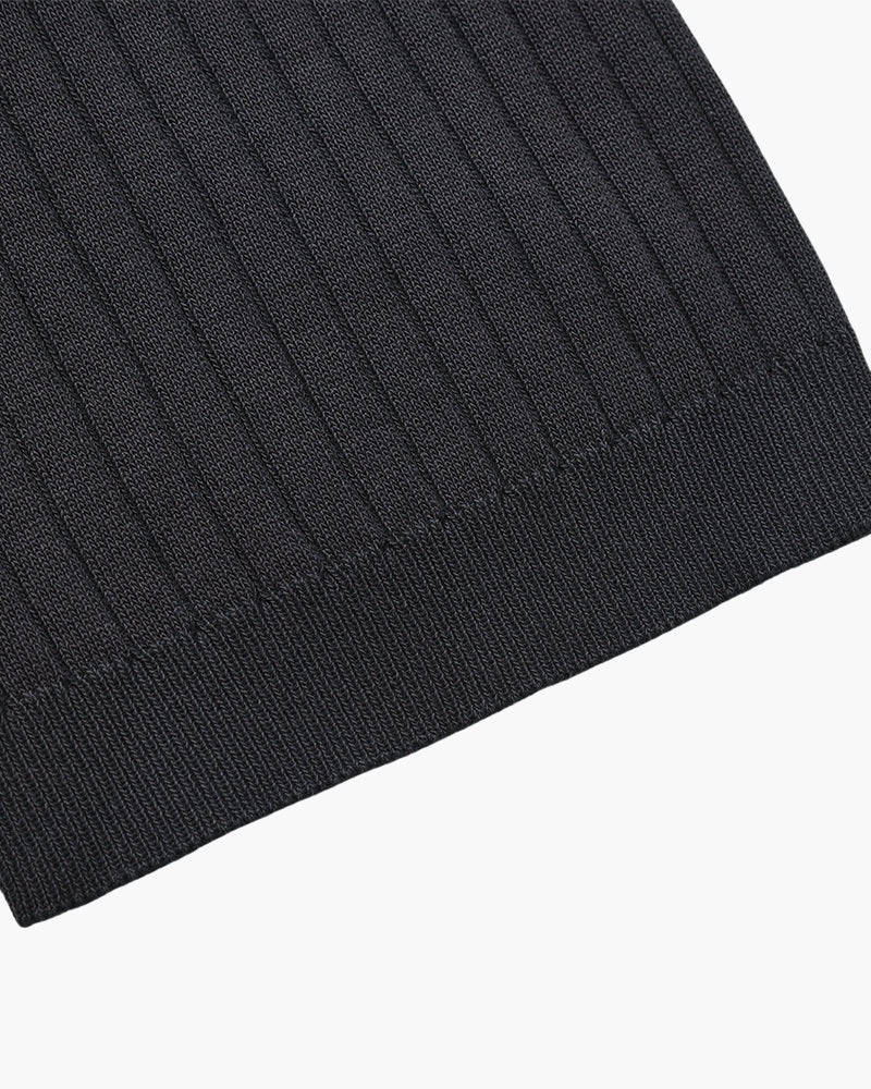 Luxury Ribbed Polo