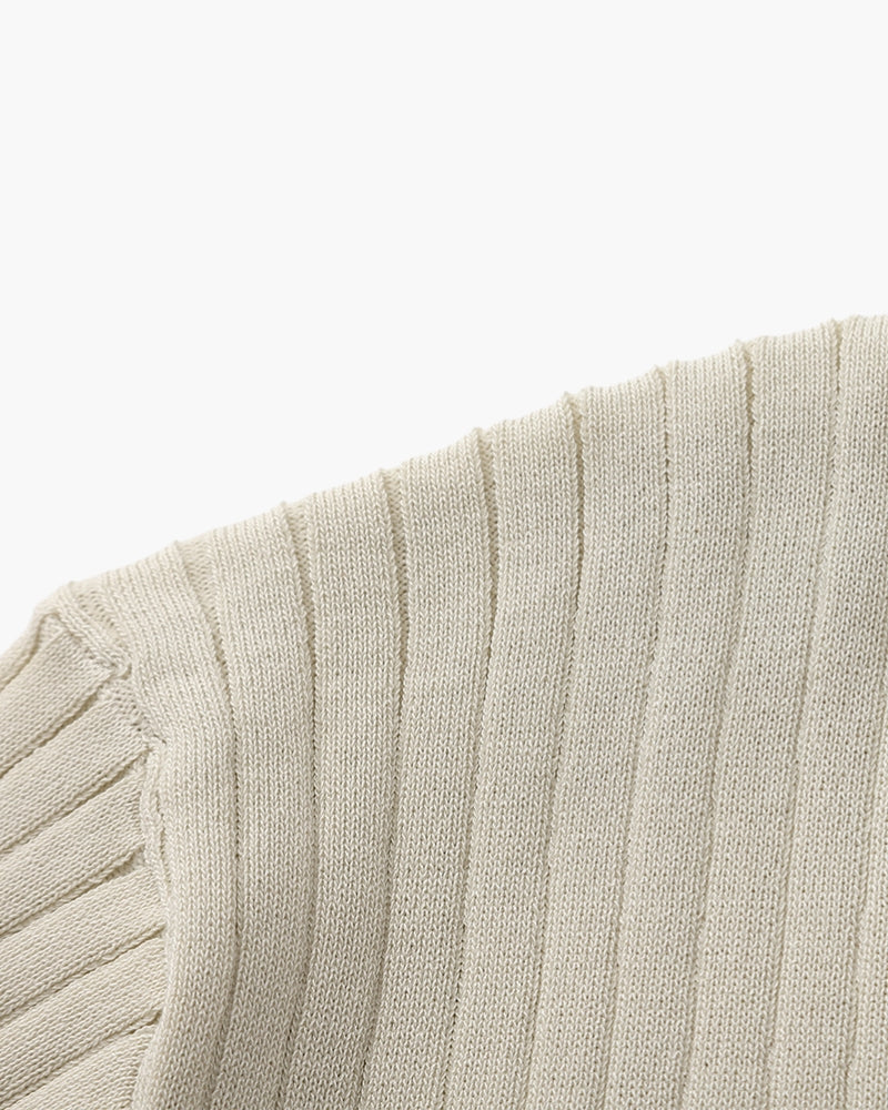 Luxury Ribbed Polo