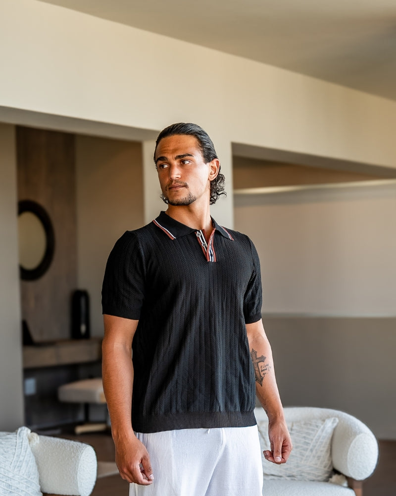 Ashford Knitted Polo Shirt