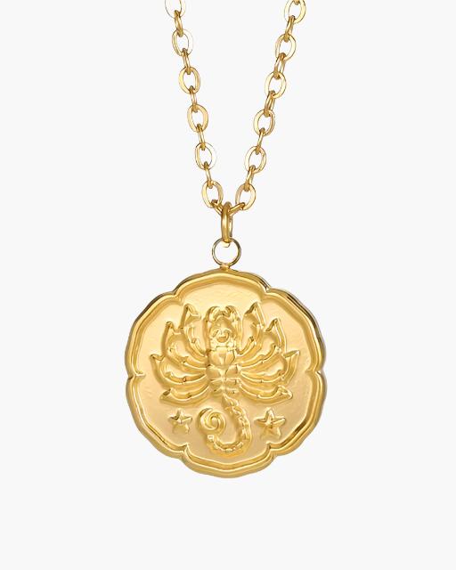 Astrological Symbol Pendant - Gold