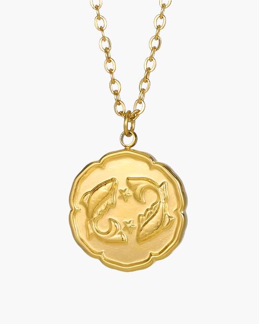 Astrological Symbol Pendant - Gold