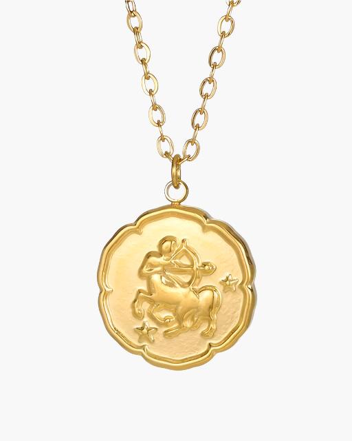 Astrological Symbol Pendant - Gold