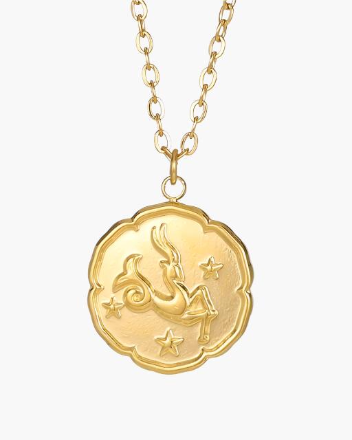 Astrological Symbol Pendant - Gold
