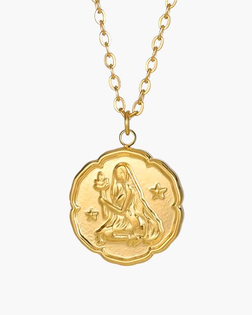 Astrological Symbol Pendant - Gold