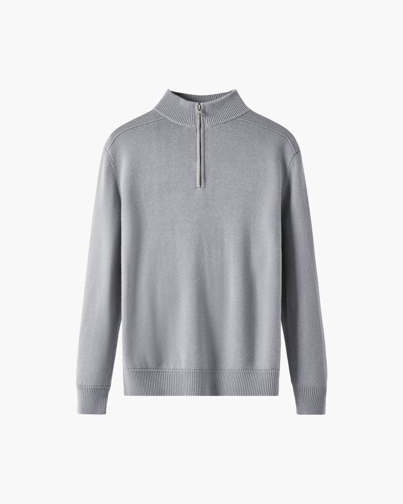 Pure Merino Wool Zip Sweater
