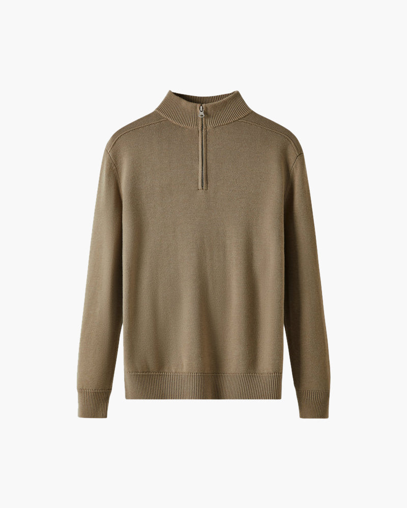 Pure Merino Wool Zip Sweater