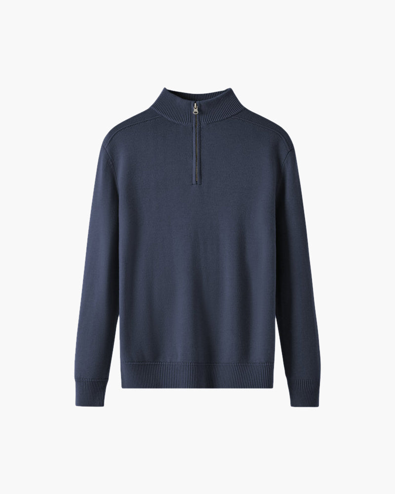 Pure Merino Wool Zip Sweater